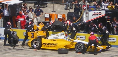 Helio Castroneves Pitstop
